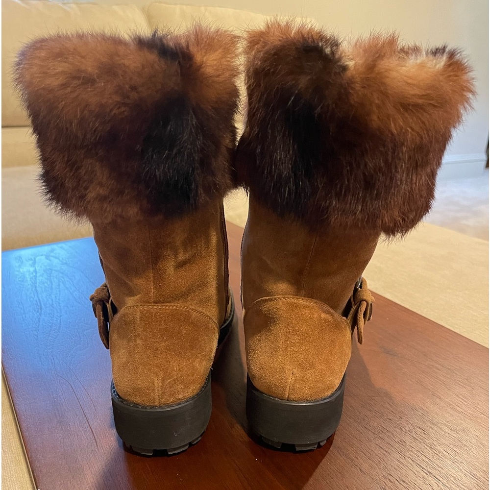 Stuart Weitzman Fur Boot 9 - Picture 9 of 16